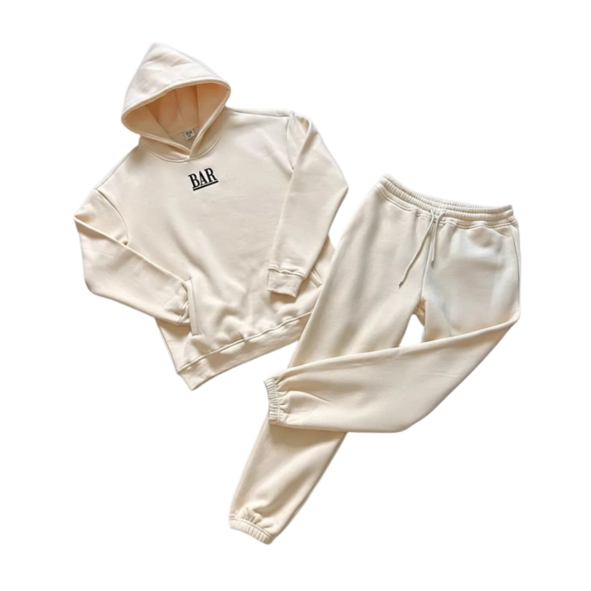 Cream BAR Jogging Suit