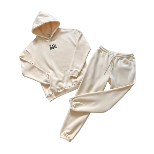 Cream BAR Jogging Suit