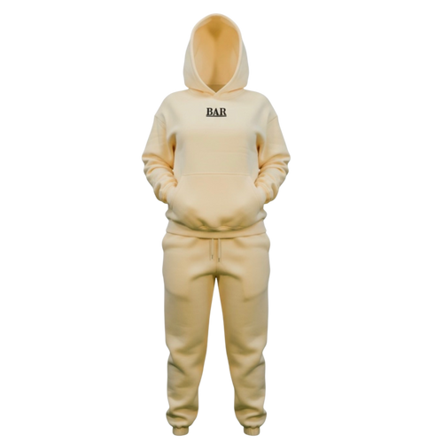 The Signature Set | Luxury French Terry Cream Jogging Suit